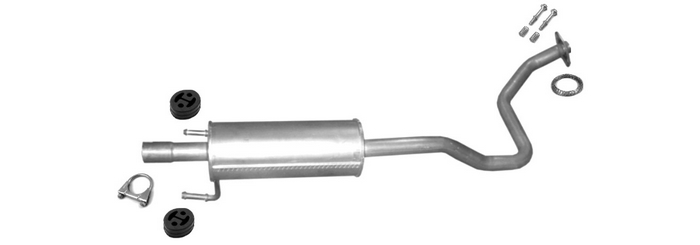 Auspuff für Toyota Prius 1.5 16V Hybrid 2003-2009 Mittelschalldämpfer 5321